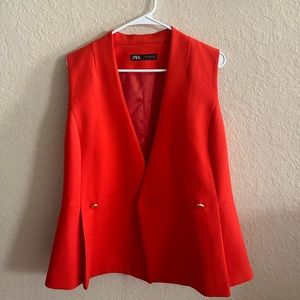 Red/Orange Vest from Zara Basic size M